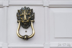 Lion front door knocker