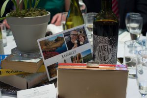 Image of Barnsley table centre piece at Wedding Reception