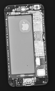An xray of an iphone 6 by Manasa Rajashankar