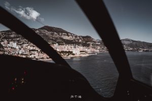 Image of the view of Monaco from a Monacair helicopter